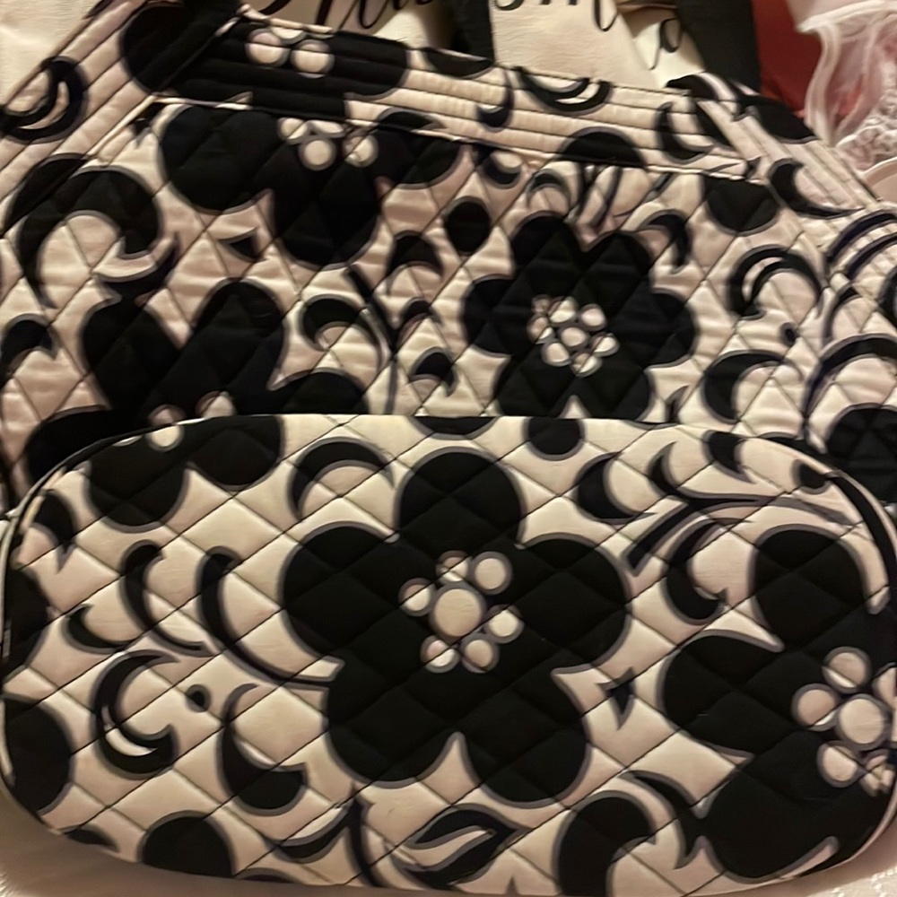 Black and white flower vera Bradley